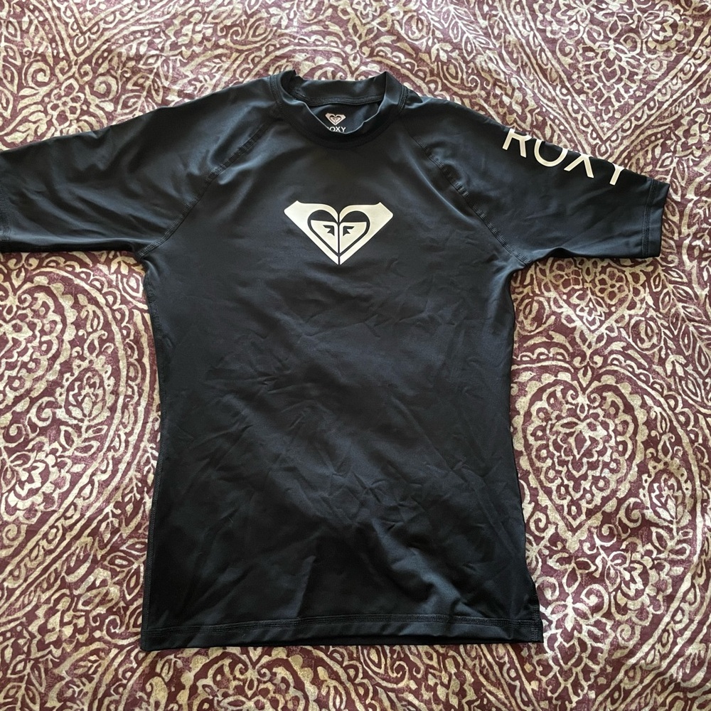 Roxy Black Rash Guard Top